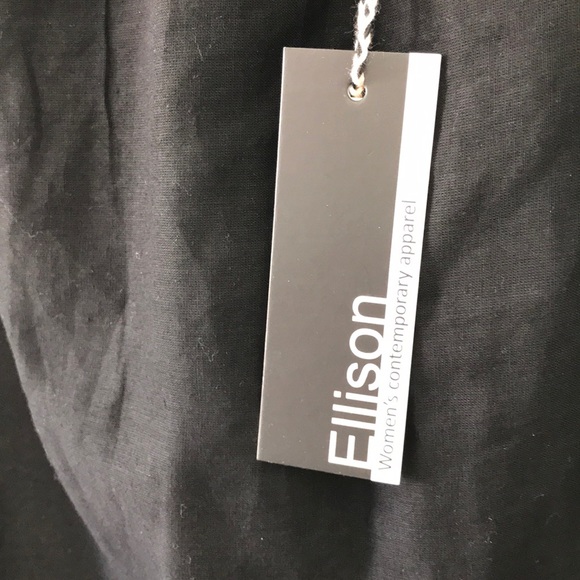 NWT Ellison black off the shoulder dress - Picture 5 of 8